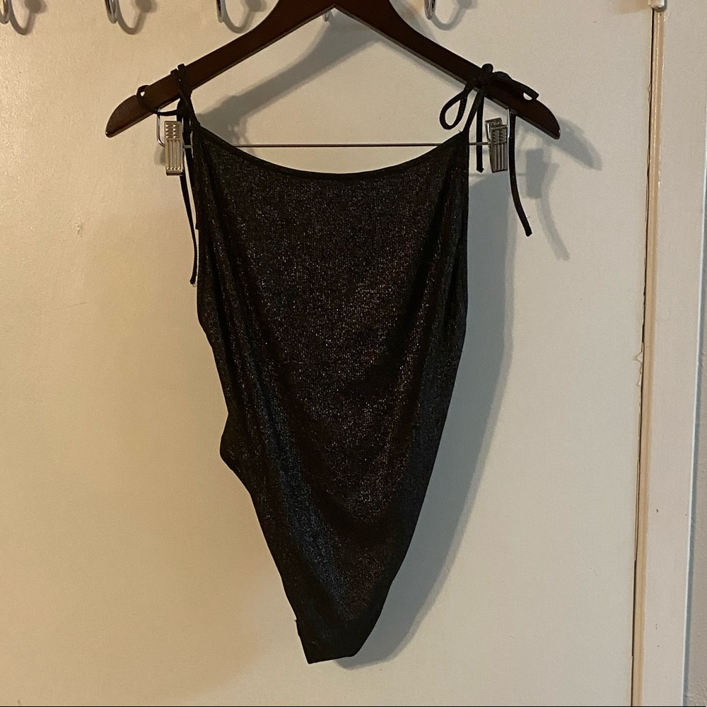 ABOUT US black bodysuit Sz. S